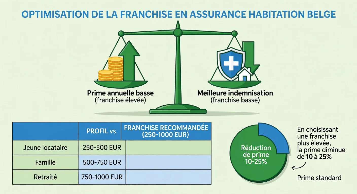Infographie : comment choisir le bon montant de franchise pour votre assurance habitation